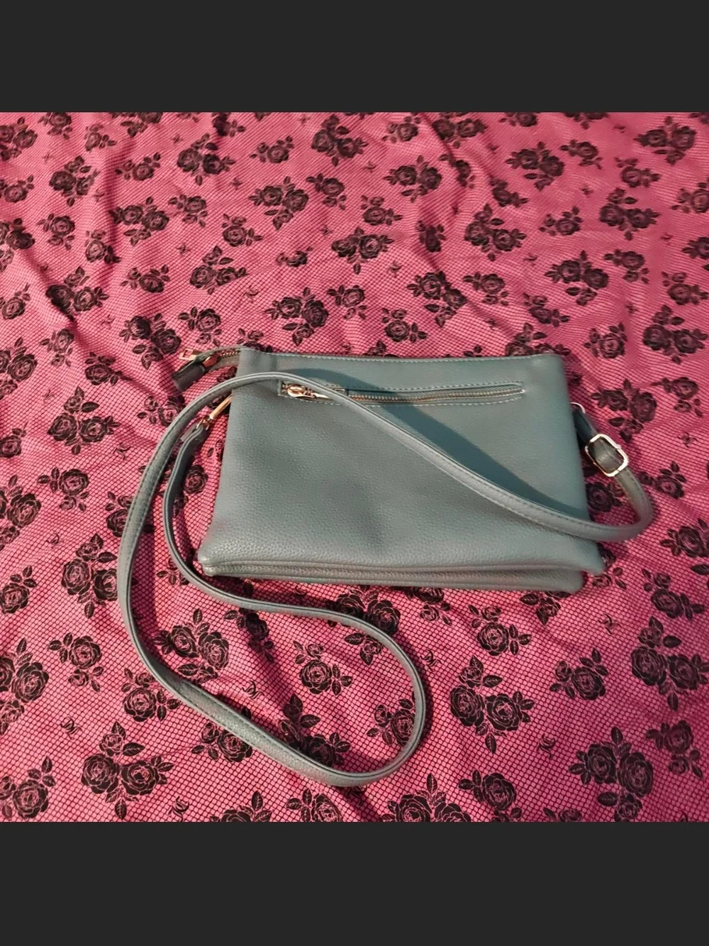 Teal Crossbody Envelope Flap Bag - Women
